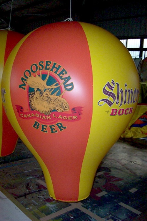 Point of Purchase Balloons moosehead sealed pop